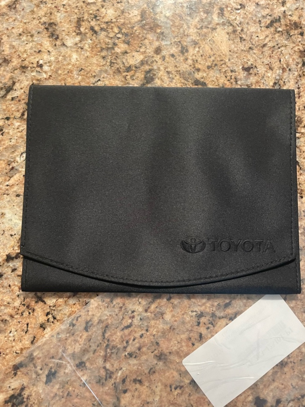 Toyota Black Document Wallet with Embossed Logo